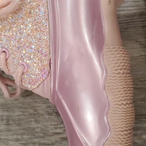 Jessica Carlyle Lace Up Glitter Duck Boots Size 3 - Picture 4 of 9